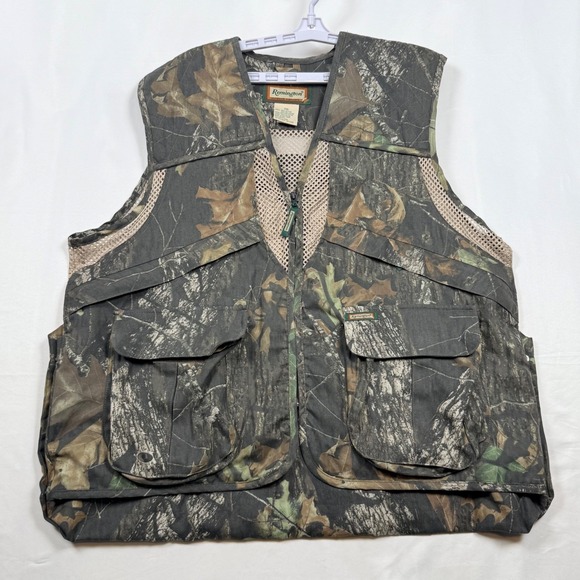 Remington Outdoor Clothing Hunting Vest Mens 2XL Camo Cotton Polyester Mesh - Picture 1 of 9